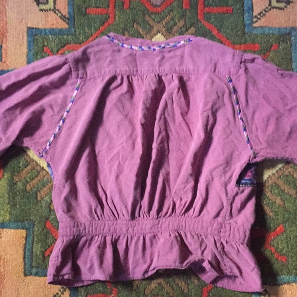 Vintage Boho Purple shrug/shawl jacket - Picture 2 of 5